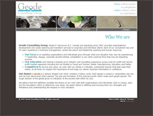 Tablet Screenshot of geodeconsulting.com